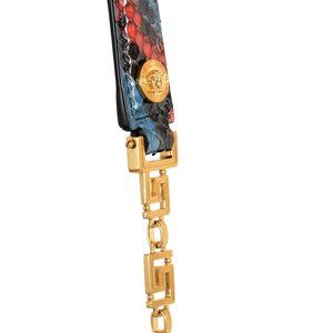 Versace | Bags | Versace Tribute Python Leather Shoulder Handbag | Poshmark